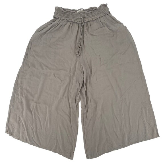 Wilfred Artizia XS La Boheme Gray Elastic Waist Pull On Wide Leg Crop Pants - Picture 1 of 13